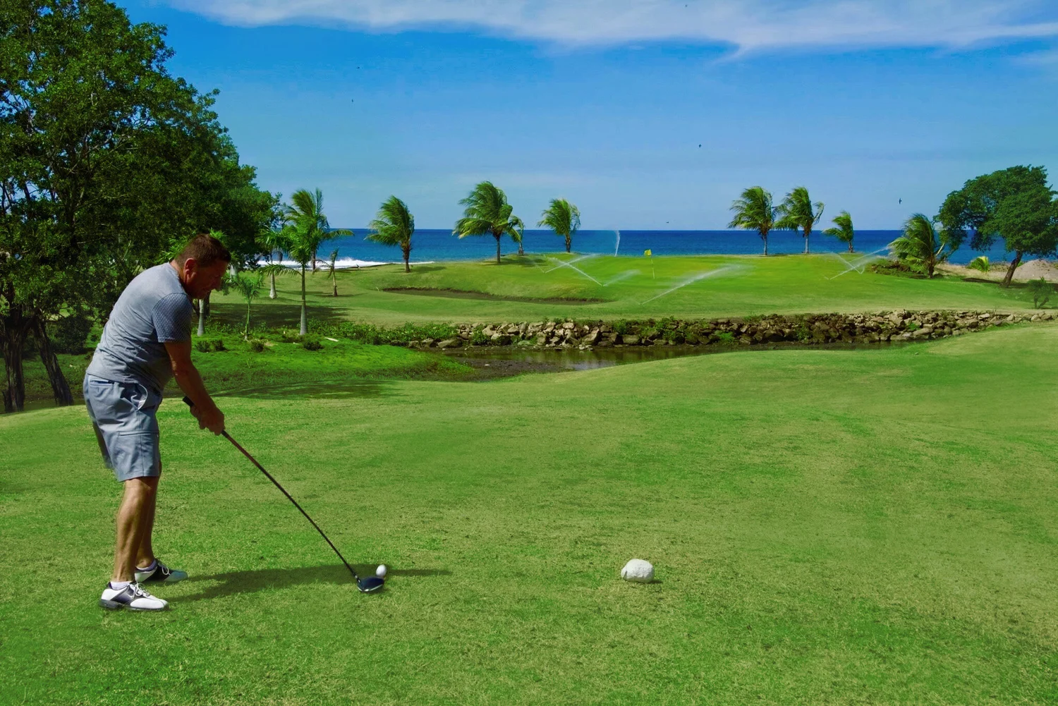 Golfer on the course at Gran Pacifica Beach & Golf Resort